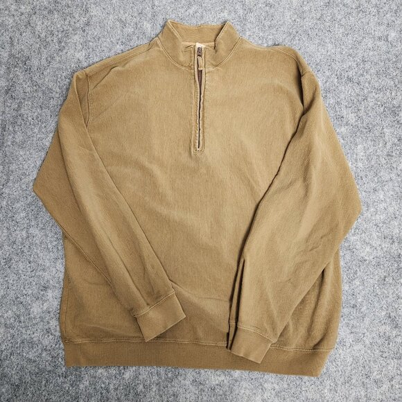 Woolrich Other - Woolrich Pullover Sweater 8090 Dark Brown Quarter Zip‎ Long Sleeve Mens Size XXL